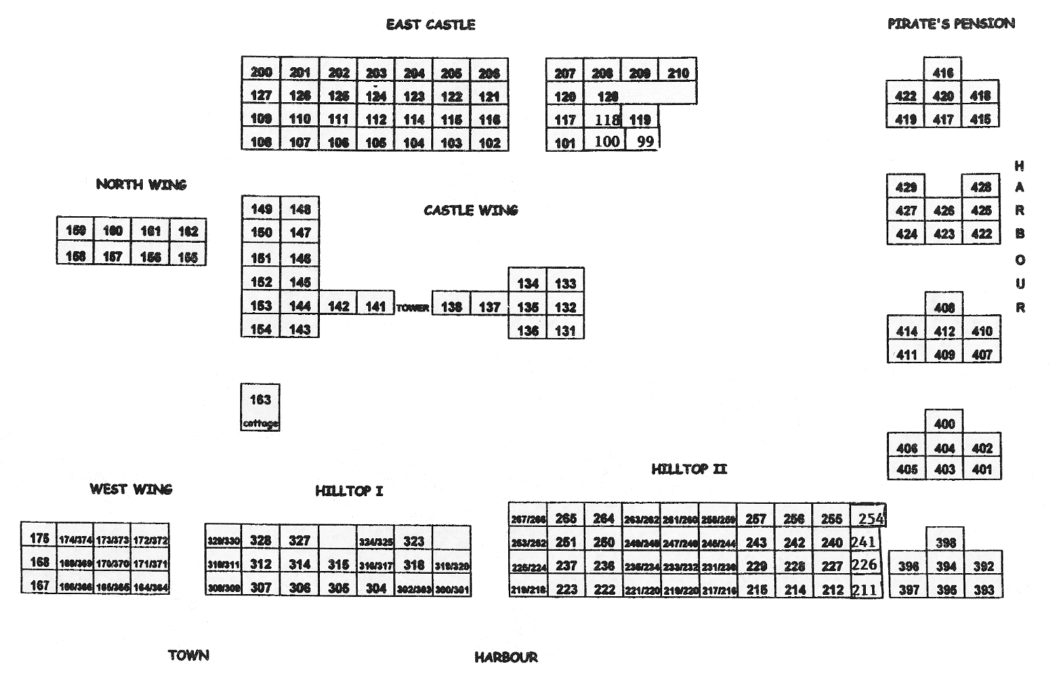 BLUEBEARD S CASTLE Room And Site Map